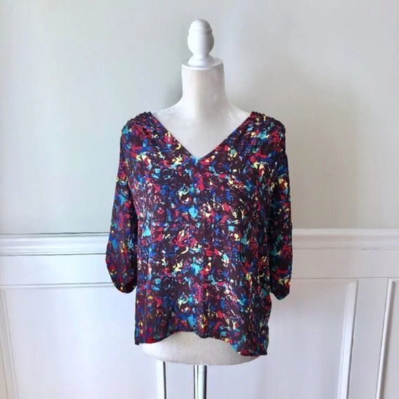 Stitch Fix Collective Concepts Bright Print Blouse XS - Picture 1 of 4